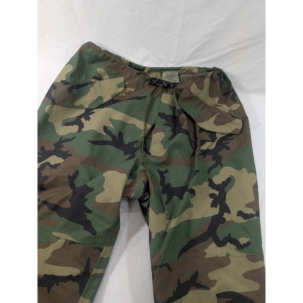 Military Pants Mens XLarge Long Woodland Camo Gore-Tex Cold Weather Waterproof
